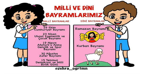 Milli ve Dini Bayramlarımız Etkinliği 1