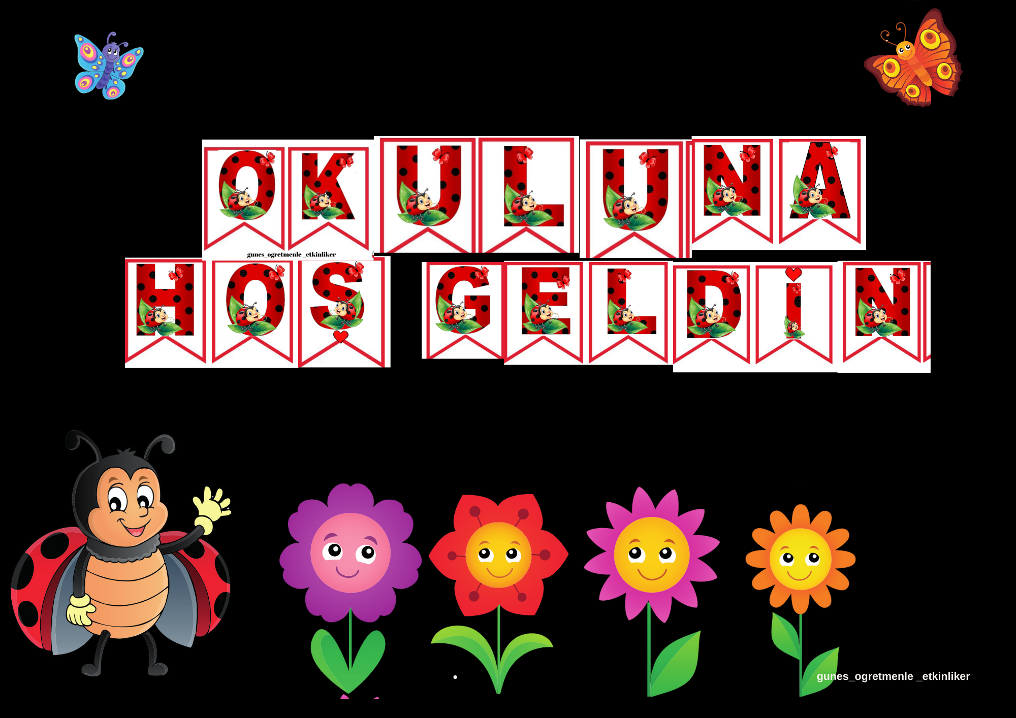 Okuluna Hoş Geldin Panosu