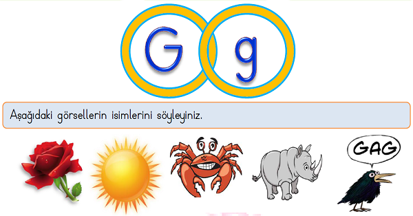 1. Sınıf İlk Okuma Yazma (G-g) Sesi Tüm Etkinlikler