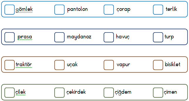 2. Sınıf Türkçe Sözlük Sırasına Koyma ( Alfabetik Sıralama ) Etkinliği 3