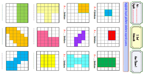 3. Sınıf Matematik Alan Ölçme-1