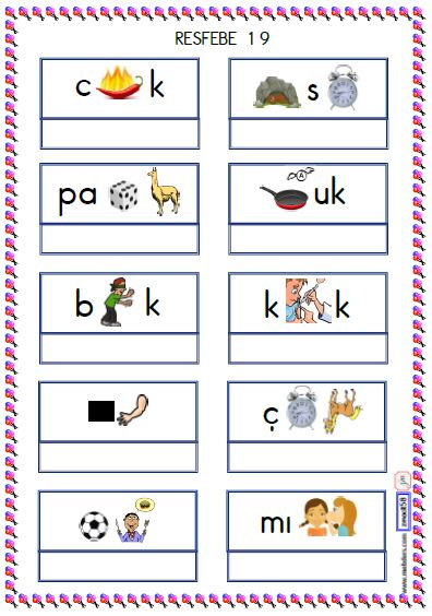 Resfebe Etkinlikleri 19 ( Kolay )  ETKİLEŞİMLİ