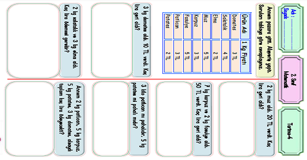 2. Sınıf Matematik Tartma-4