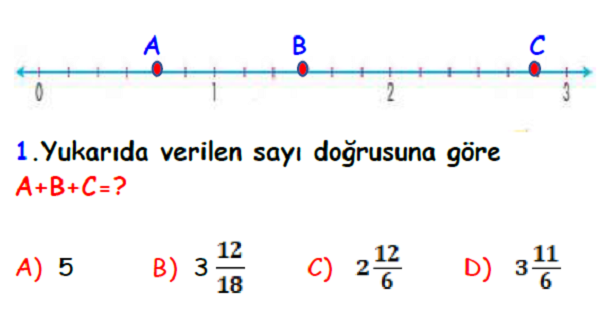 4. Sınıf Matematik Kesirler Yaprak Test-13