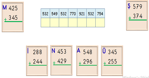 3. Sınıf Matematik Eldeli Toplama İşlemi-3