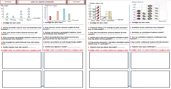 2. Sınıf - Matematik Veri Tablo Etkinliği-7