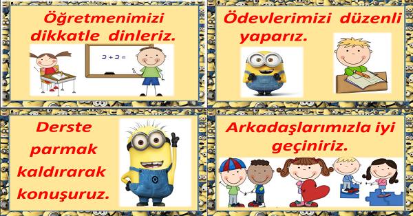 Sınıf Kuralları Görselli