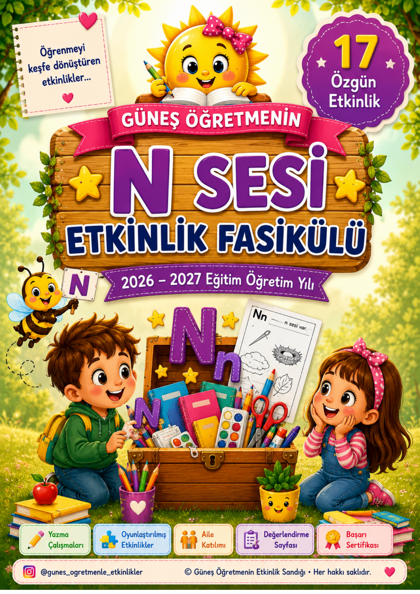 1.Sınıf İlk Okuma Yazma N Sesi Fasikül