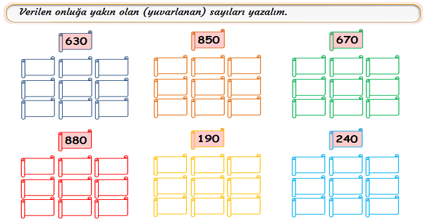 3. Sınıf Matematik En Yakın Onluğa ve Yüzlüğe Yuvarlama-2