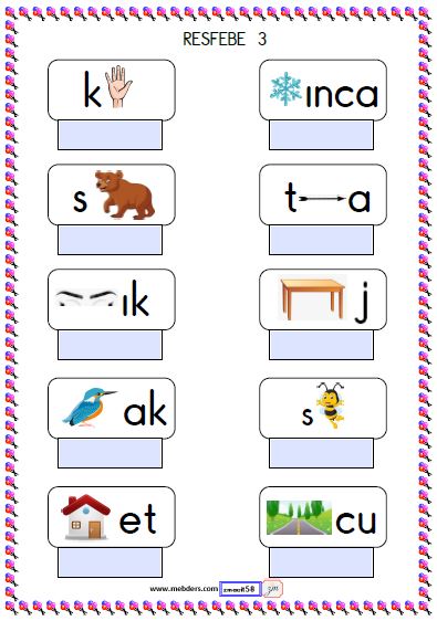 Resfebe Etkinlikleri 3 ( Kolay )