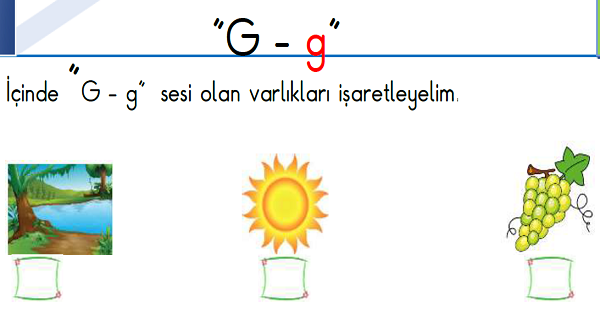 1. Sınıf İlk Okuma Yazma G-g Sesi Fasikülü (31 Sayfa)