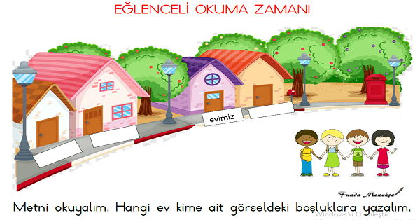 1. Sınıf Türkçe Eğlenceli Okuma Zamanı Etkinliği