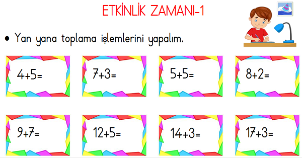 1. Sınıf Matematik Toplama İşlemi Etkinliği