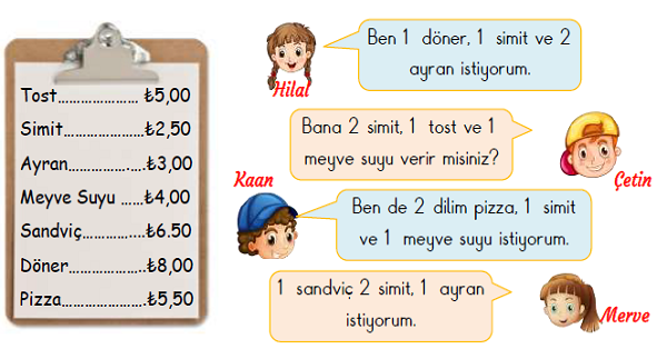 3. Sınıf Matematik Paralarımız Yeni Nesil Sorular-1