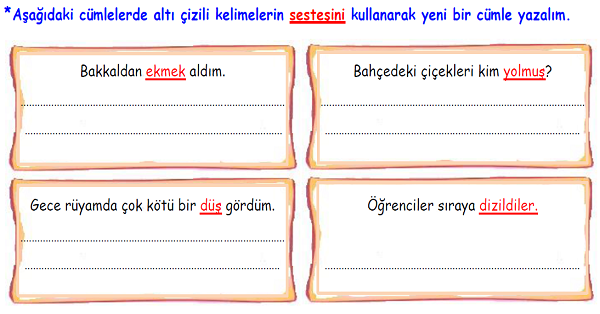 4. Sınıf Türkçe Zıt-Eş Anlamlı-Sesteş Kelimeler-2