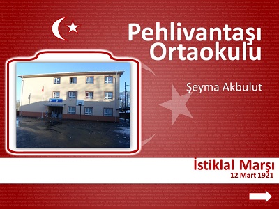 İstiklal Marşı için resimli fon müzikli slayt
