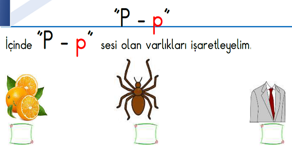 1. Sınıf İlk Okuma Yazma (P-p Sesi) Fasikülü