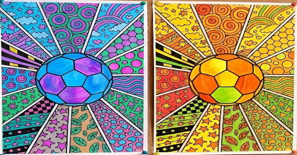 Dünya Kupası İçin Eğlenceli Sanat Boyama Etkinliği 1