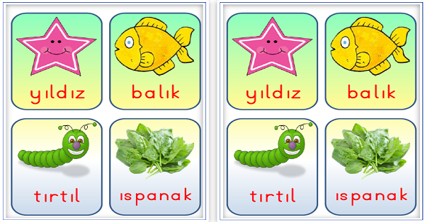 1. Sınıf İlk Okuma Yazma Harf Sezdirme Kartları I-ı Sesi