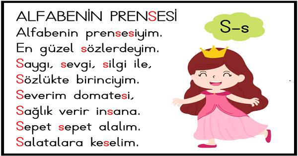 1. Sınıf İlk Okuma Yazma (S-s Sesi) Tekerleme