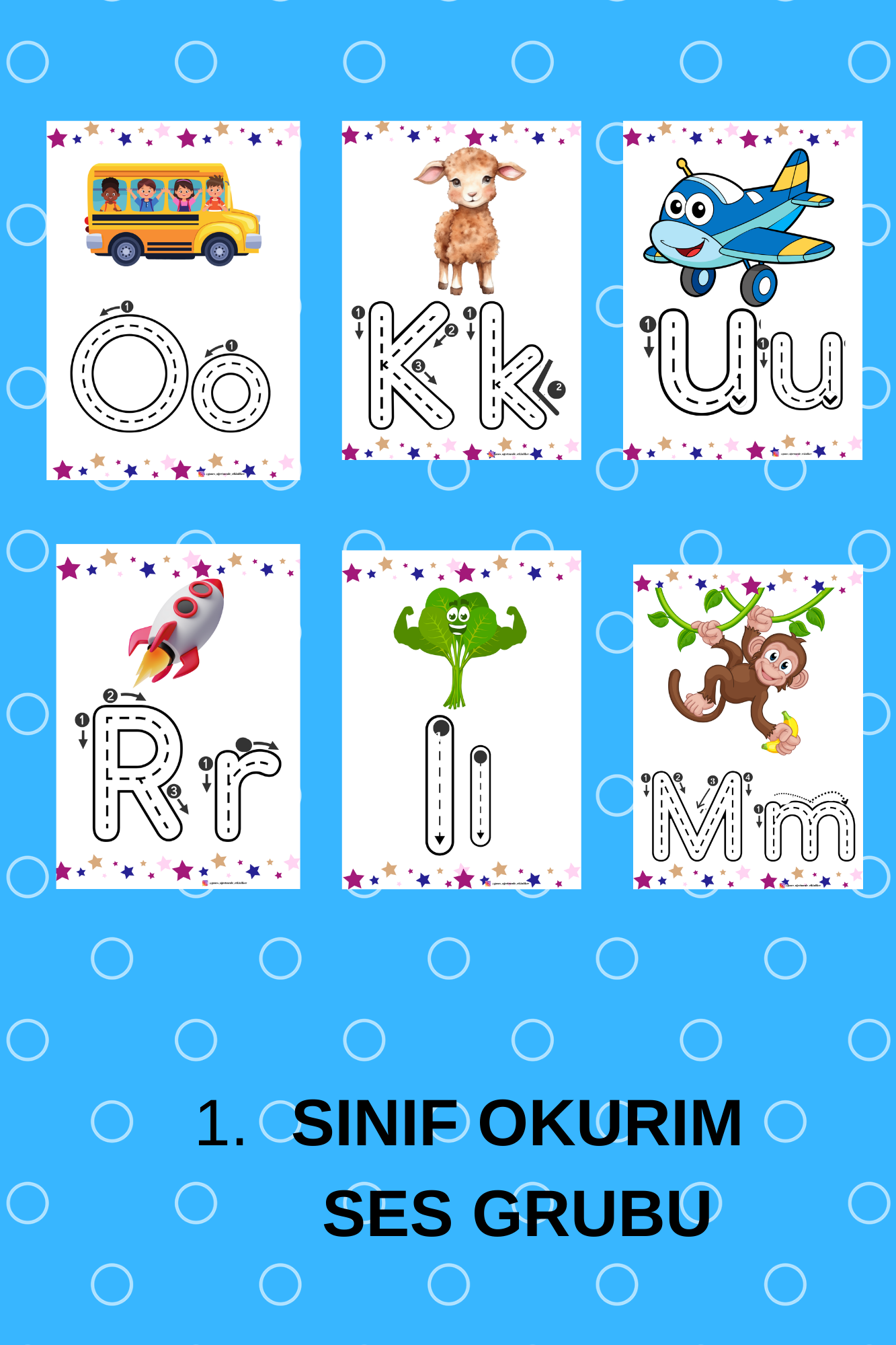 1. Sınıf İlk Okuma Yazma okurım Ses Kartları