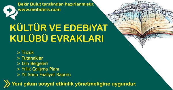 Kültür ve Edebiyat Kulübü Evrakları
