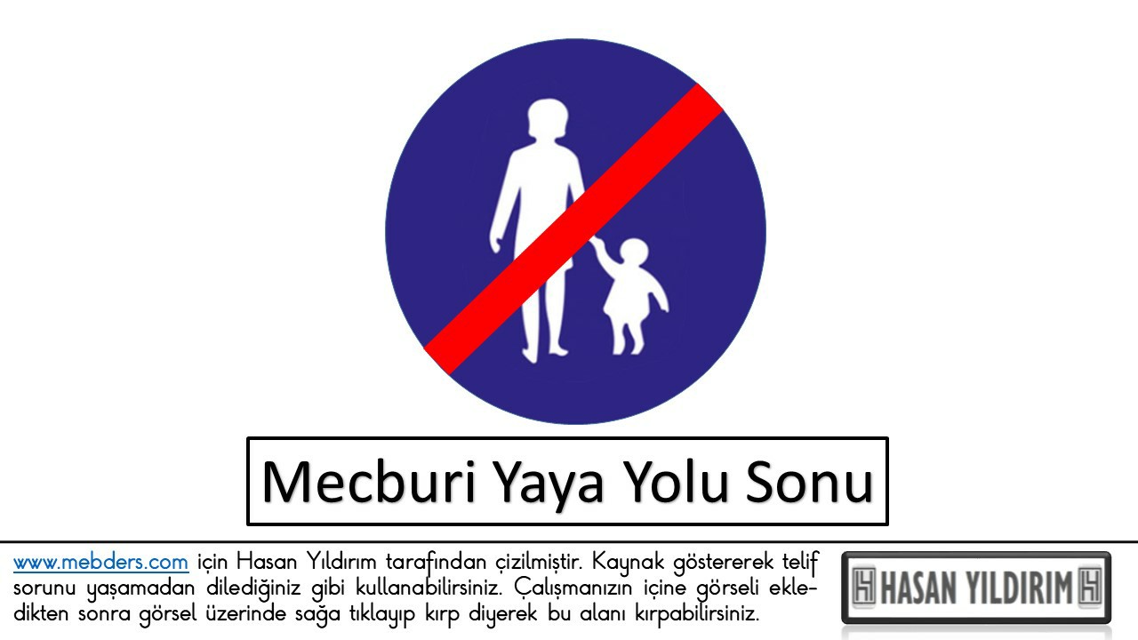 Mecburi Yaya Yolu Sonu PNG