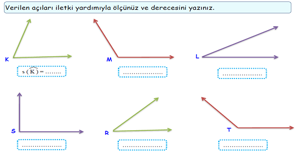 4. Sınıf Matematik Açıları Ölçme ve Çizme-1