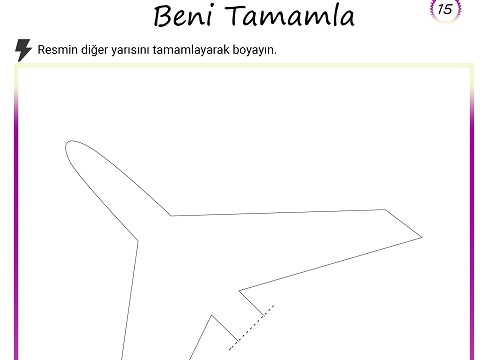 Beni tamamla etkinliği 15 (Uçak)