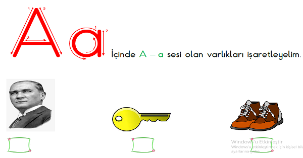1. Sınıf İlk Okuma Yazma (A-a) Sesi Fasikülü