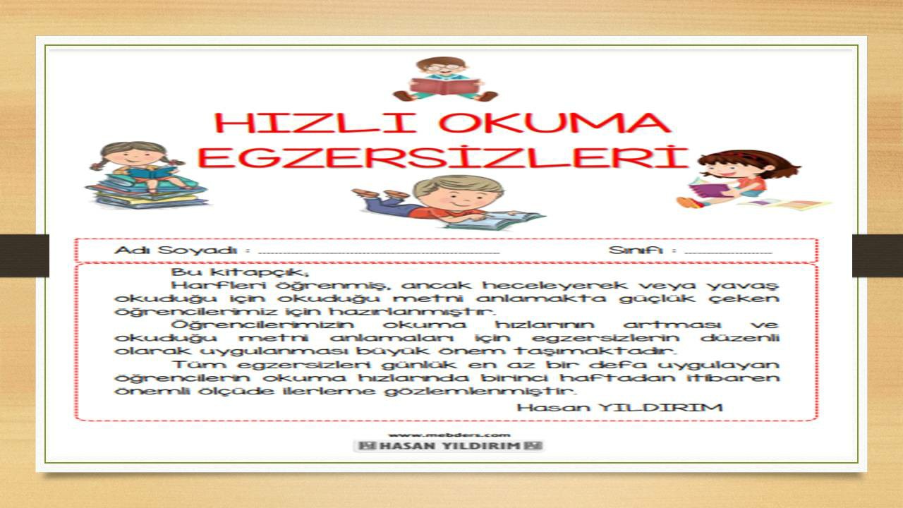 Hızlı Okuma Egzersizleri (kapak)