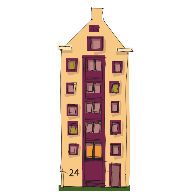 Karalama çizim apartman resmi png