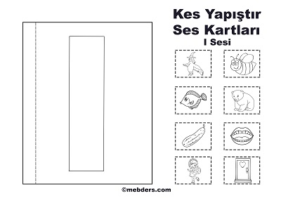 1. Sınıf İlk Okuma Kes Yapıştır Ses Kartı - I Sesi