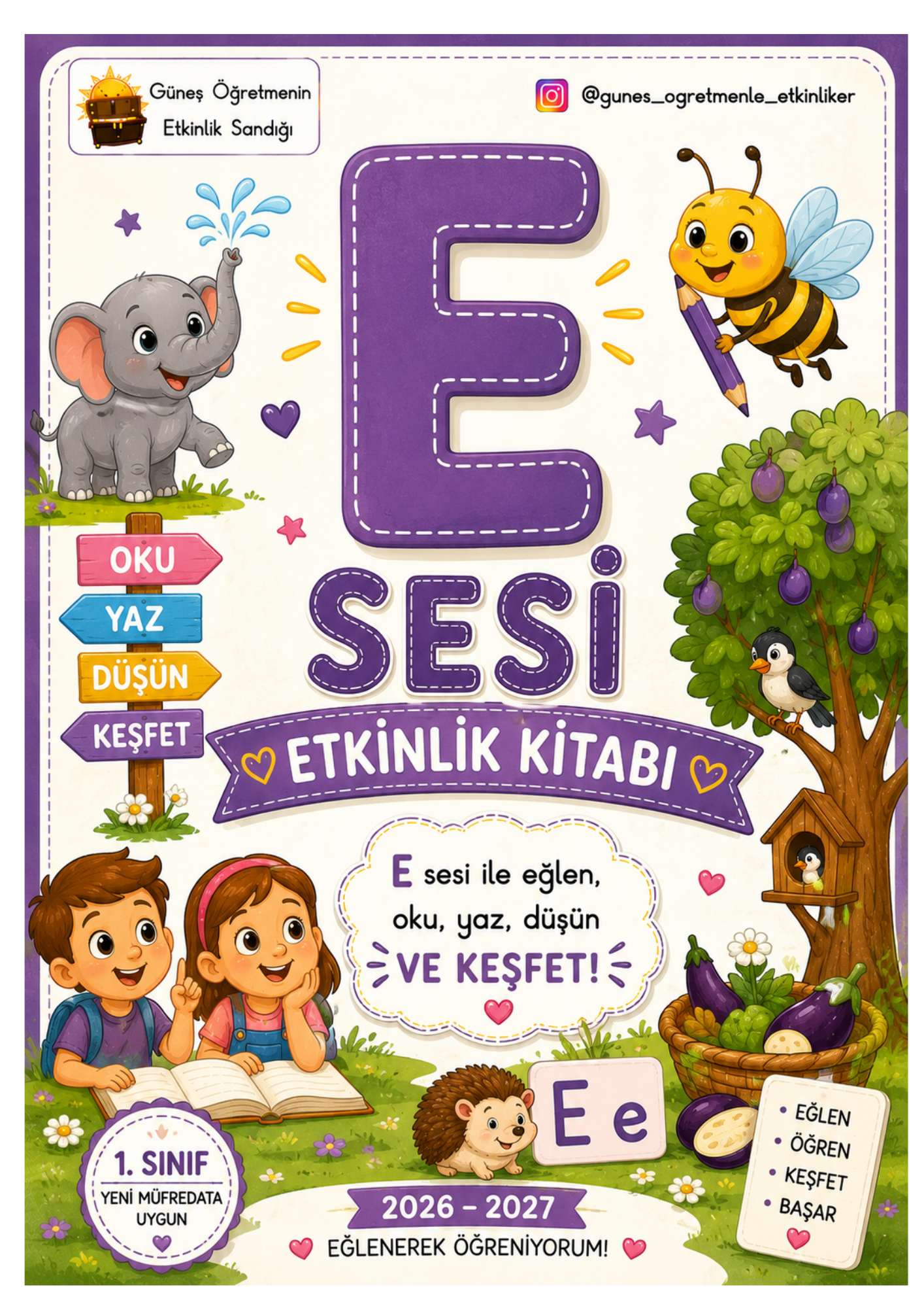 1.Sınıf İlk Okuma Yazma E Sesi Fasikül
