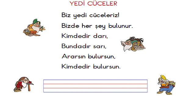 1. Sınıf Türkçe Okuma ve Yazma Etkinliği 1