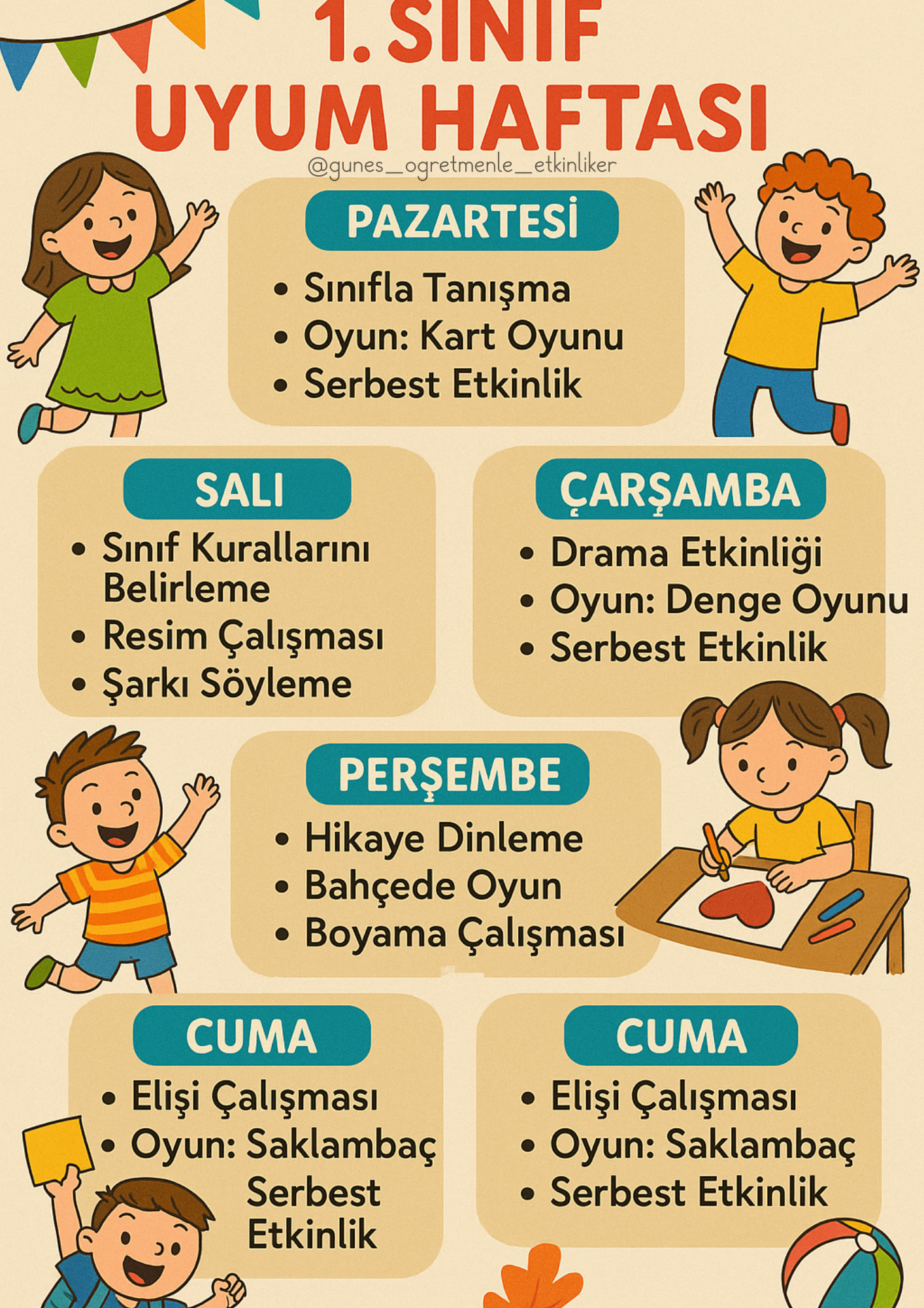 1. Sınıf Uyum Haftası