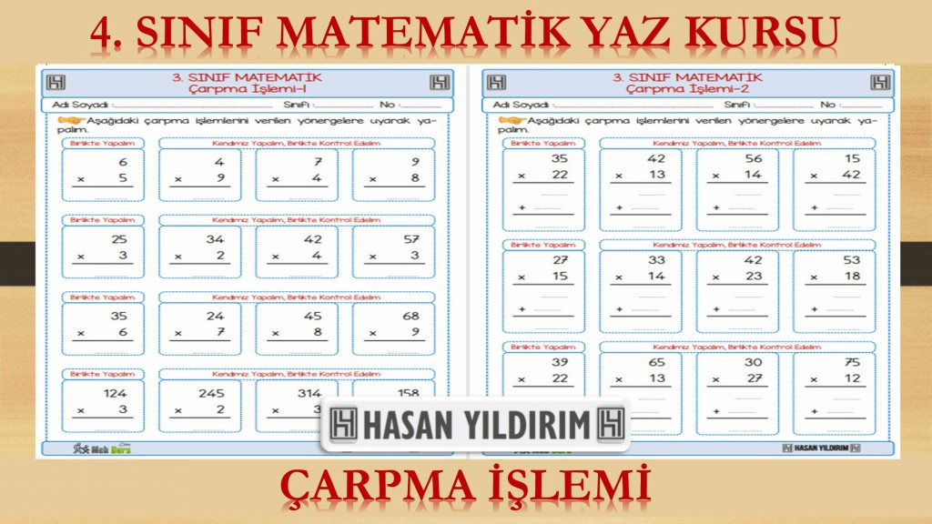 4. Sınıf Matematik Yaz Kursu - Çarpma İşlemi (3. Sınıf Tekrarı)