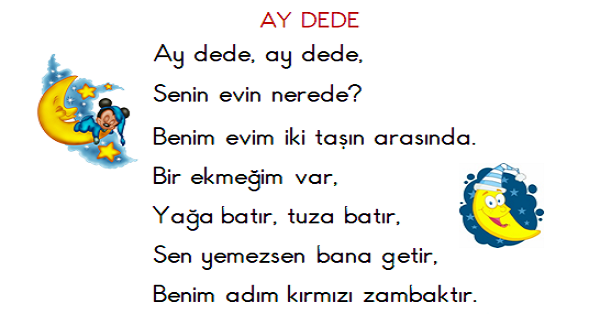 1. Sınıf Türkçe Okuma ve Yazma Etkinliği 2