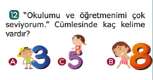 2. Sınıf Türkçe Değerlendirme Testi