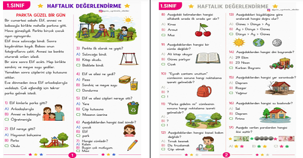 1. Sınıf Genel Değerlendirme Sınavı
