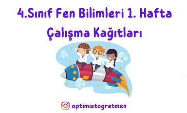 4. Sınıf Fen Bilimleri 1. Hafta Çalışma Kağıdı (Yer Kabuğu ve Özellikleri - 2 Sayfa)