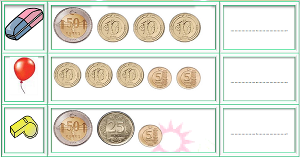 1. Sınıf Matematik Paralarımız-2