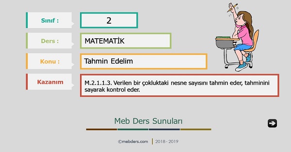 2. Sınıf Matematik Tahmin Edelim Sunusu