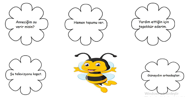 1. Sınıf Hayat Bilgisi Nazik Olalım Etkinliği