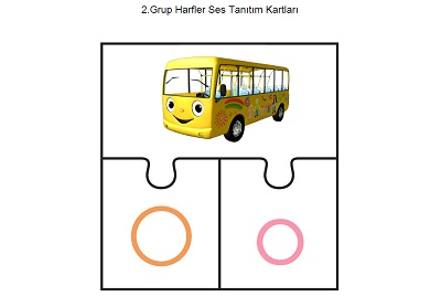 2.Grup Harfler Resimli Yapboz Ses Tanıtım Kartları