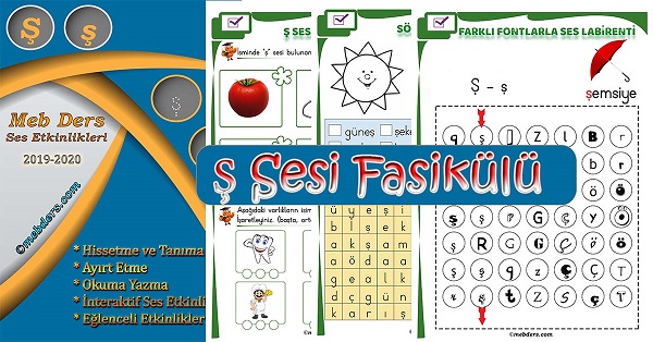 1. Sınıf İlkokuma Ş Sesi Fasikülü