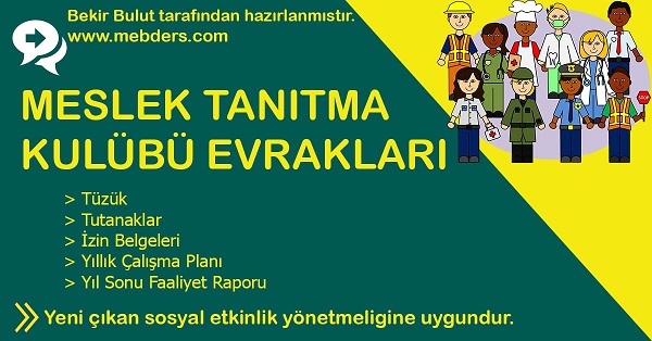Meslek Tanıtma Kulübü Evrakları