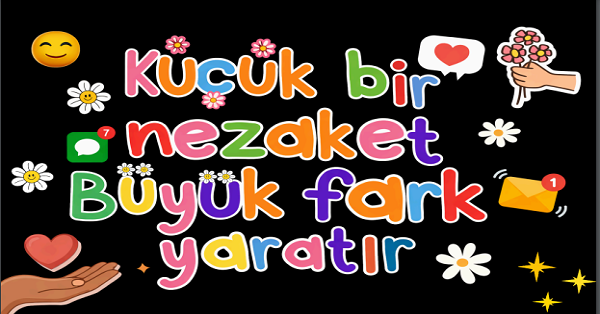 Nezaket Günü Pano ve Yazısı