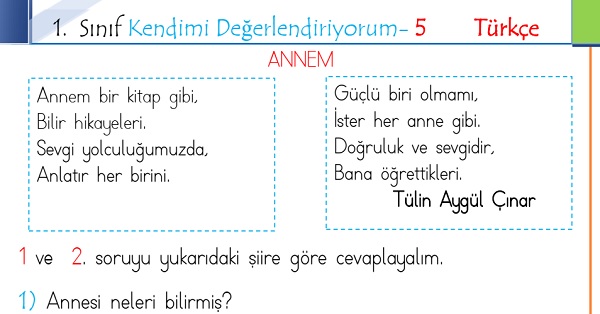 1. Sınıf Genel Değerlendirme 5