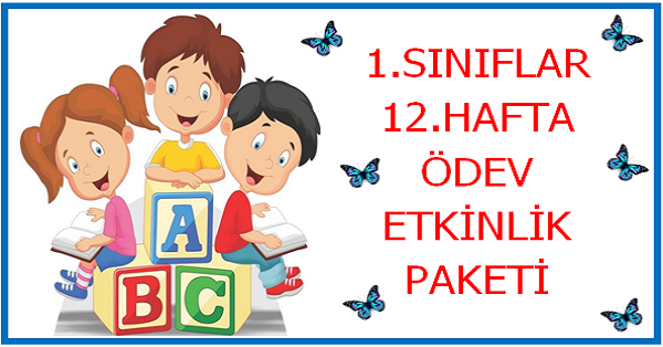 2023-2024 Yılı 1. Sınıf 12.Hafta Ödev, Etkinlik Paketi